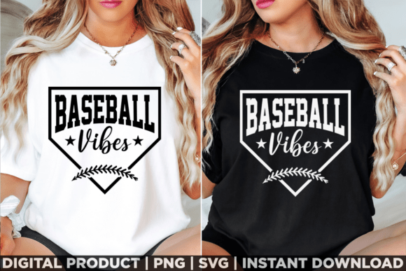 Baseball Vibes Sports Mom Shirt Graphics