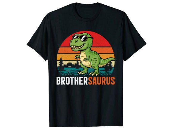 Brothersaurus Dinosaur Family T-Shirt Graphics