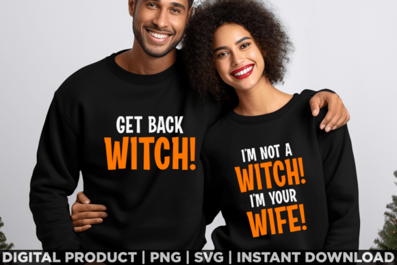 Couple Halloween Match Get Back Witch Graphics