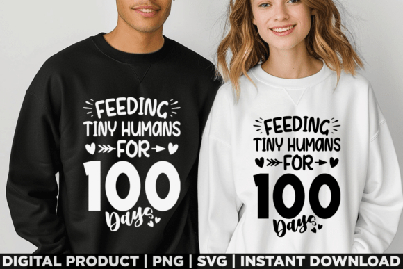 Feeding Tiny Humans 100 Days of School Graphics