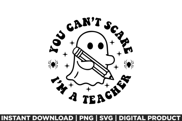 Halloween Teacher Spooky Vibes Season Graphics