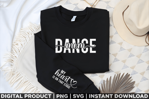Mothers Day Dance Mom Sleeve Shirt Graphics and T-Shirt Designs