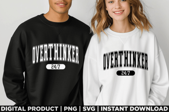 Overthinker Anxiety Mental Health Shirt Graphics