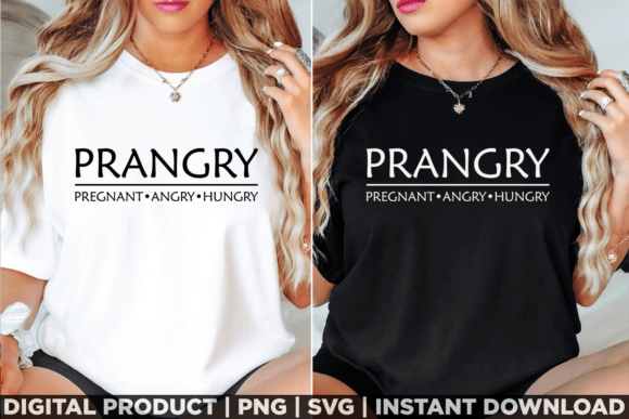 Prangry Pregnancy Baby Announcement Tee Graphics