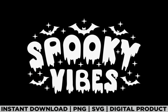Spooky Vibes Funny Halloween Ghost Tee Graphics