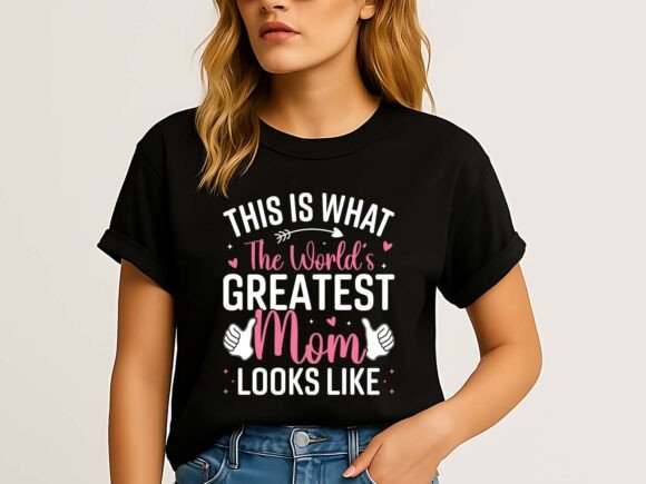 World’s Greatest Mom T-Shirt Gift Idea Graphics
